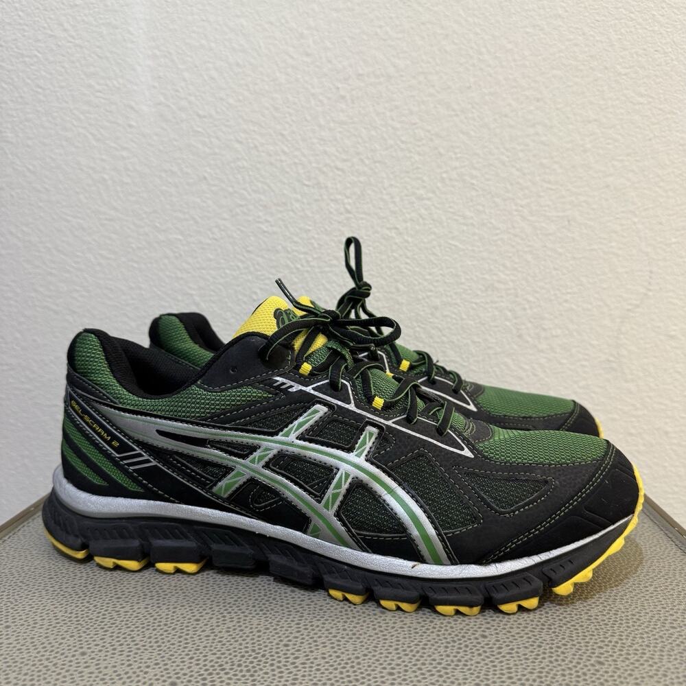 ASICS Gel-Scram-2 Men’s Running Shoes Size 13 Black/Green